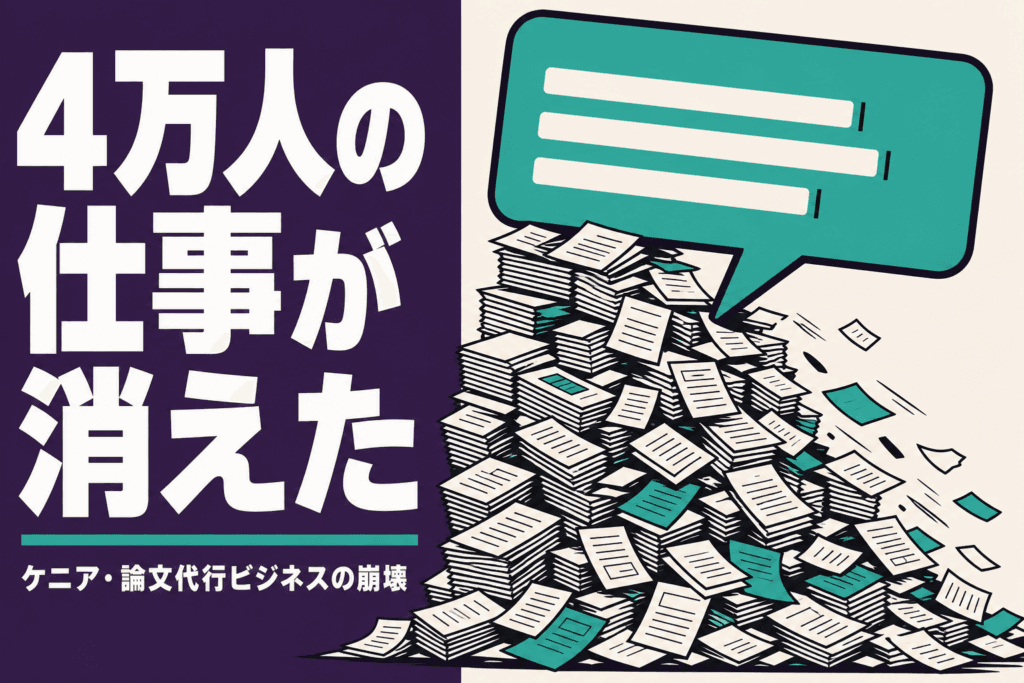 4万人の仕事が2年で消滅｜ケニアで起きたAI失業