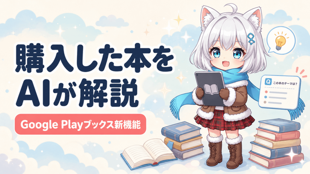 購入した本10万冊をAIが解説｜Google新機能