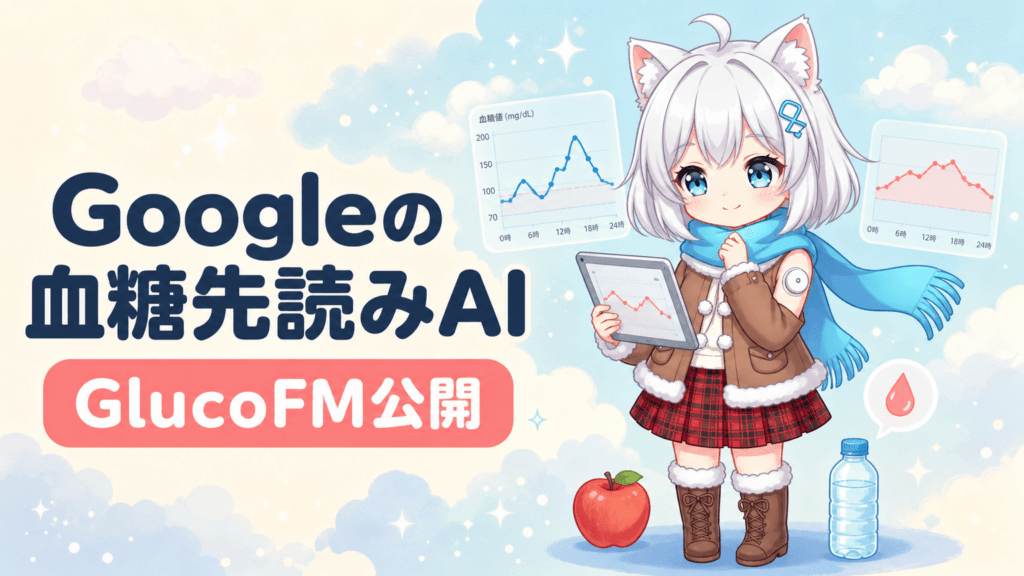 Googleが血糖先読みAI公開｜187分の1の軽さ