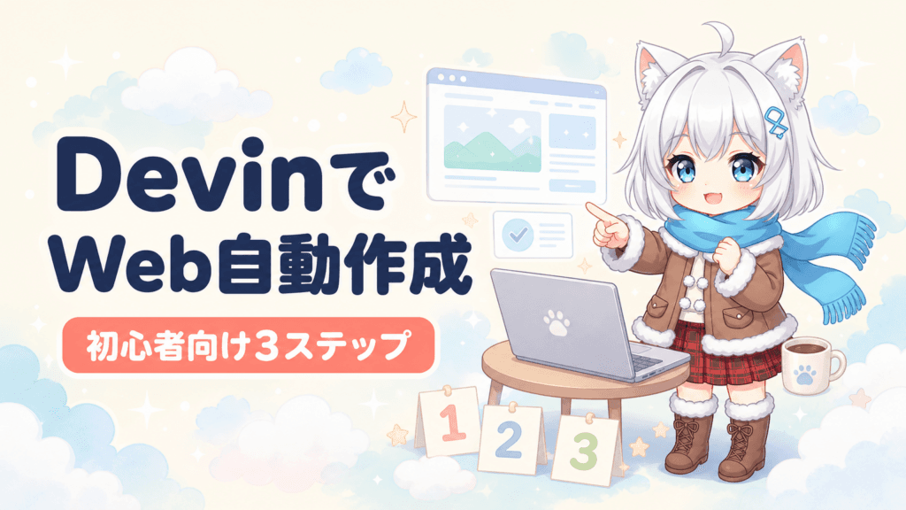 Devin（デビン）でWebサイト作成を自動化する3ステップ【初心者向け】