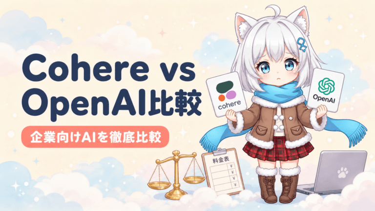 Cohere（コーヒア） vs OpenAI｜どちらを選ぶべきか徹底比較【2026年最新】