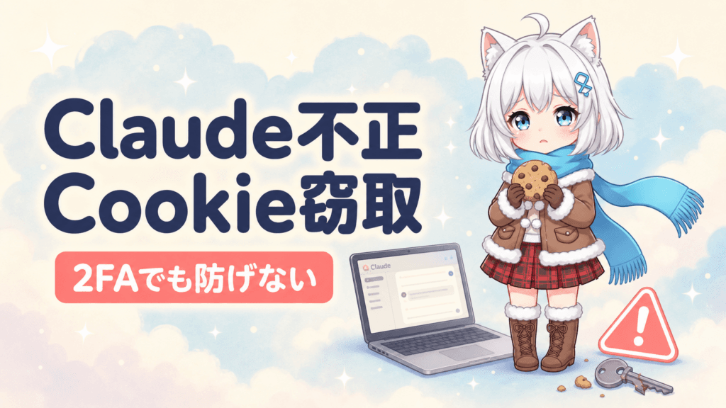 Claudeが勝手に消費｜Cookie窃取で2FA突破