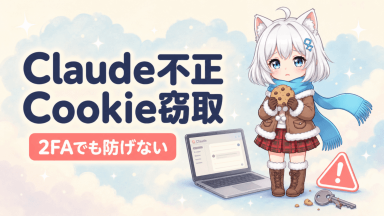 Claudeが勝手に消費｜Cookie窃取で2FA突破