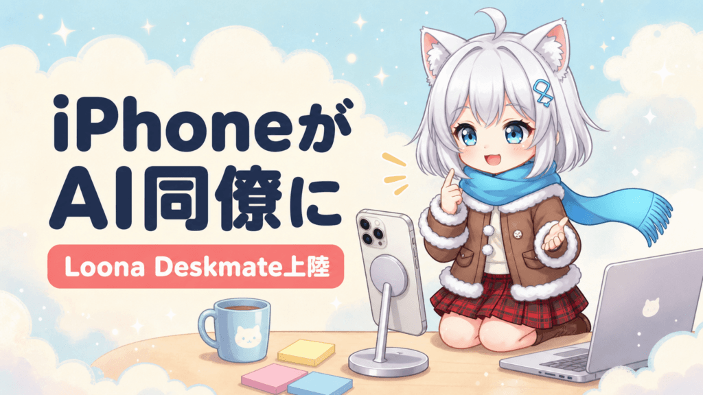 iPhoneがAI同僚に｜Loona Deskmate日本上陸