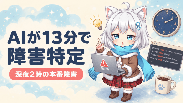 AIが深夜2時の障害を13分で特定｜月250件