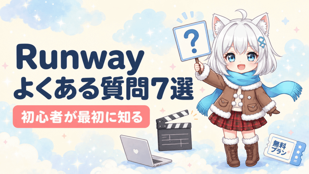 Runway（ランウェイ）のよくある質問7選｜初心者が最初に知りたいこと