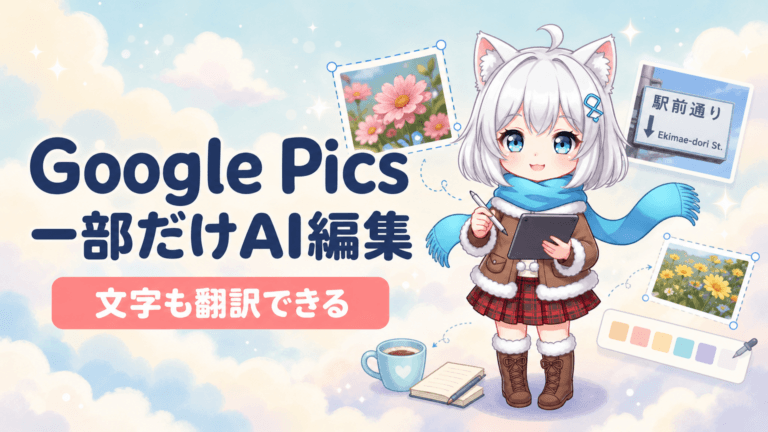 Google Pics提供開始｜画像の一部だけAI編集
