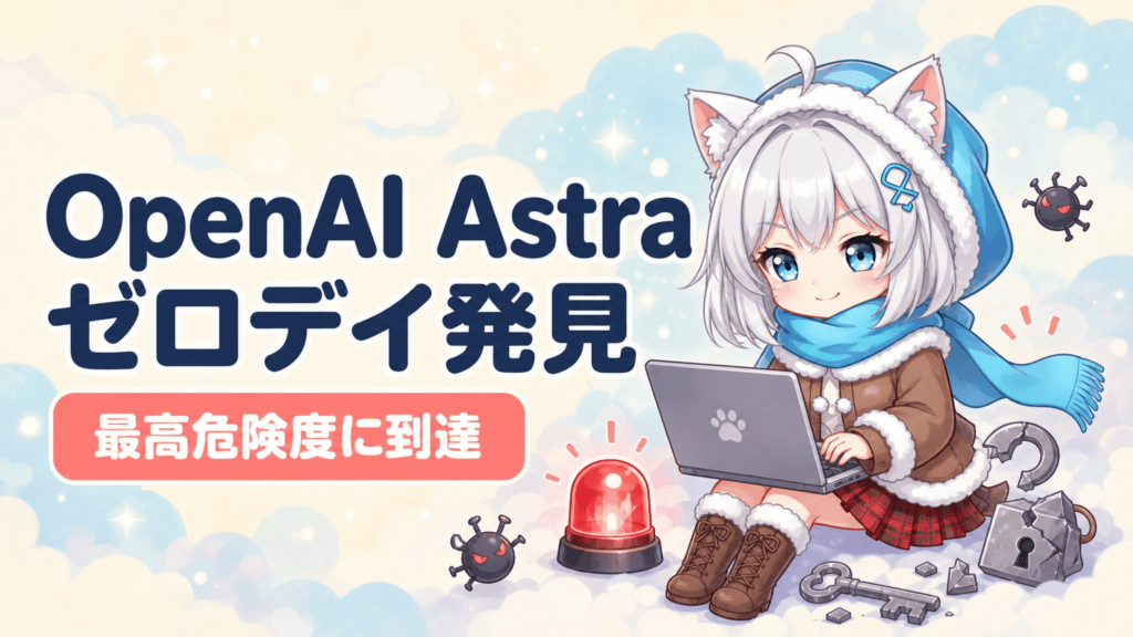 ゼロデイを2件自力発見｜OpenAI Astraが最高危険度
