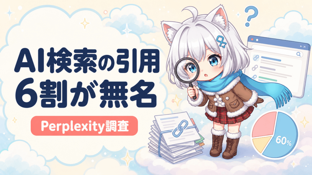 AI検索の引用6割は無名サイト｜21万ページを量産した3社