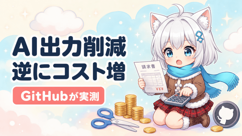 AIの出力を削ると逆に高くつく｜GitHubが実測