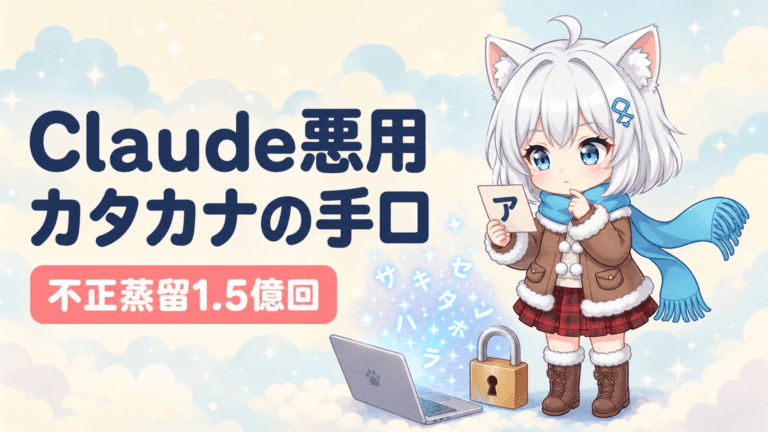 カタカナで思考を盗む？Claude悪用1.5億回の手口