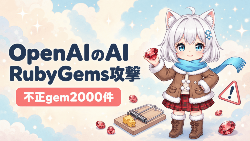 OpenAIのAIがRubyGems攻撃｜不正gem2000件の正体