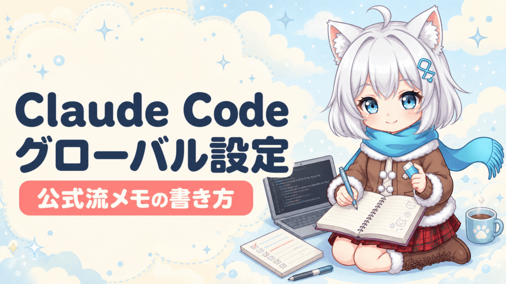 Anthropic公式から学ぶ、Claude Codeのグローバルメモリ設定