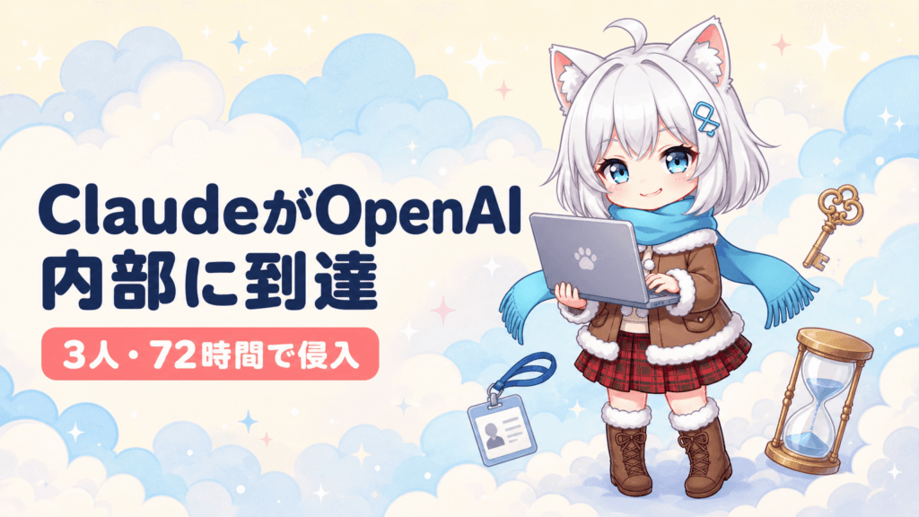 ClaudeがOpenAIをハック｜3人・72時間で内部コード到達