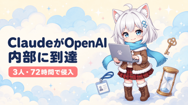 ClaudeがOpenAIをハック｜3人・72時間で内部コード到達
