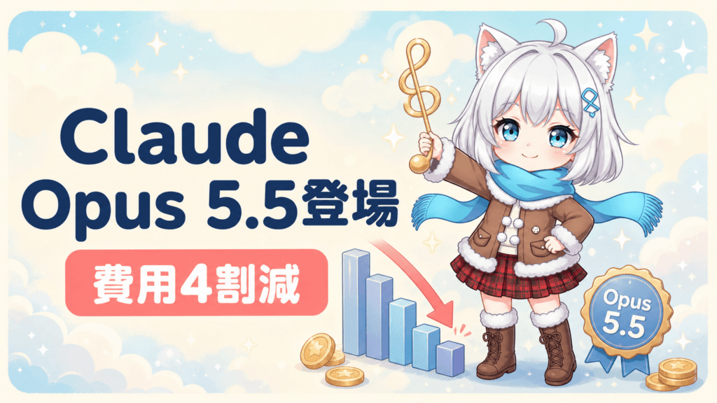 Claude Opus 5.5登場｜Fable級の性能で費用4割減