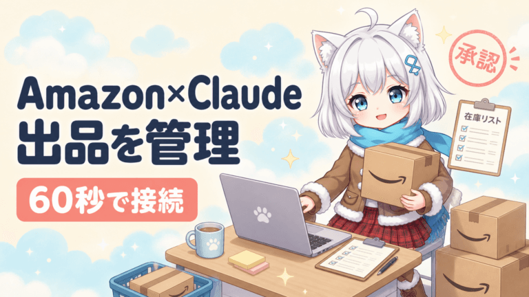 AmazonがClaudeで出品管理｜60秒接続、承認制の中身