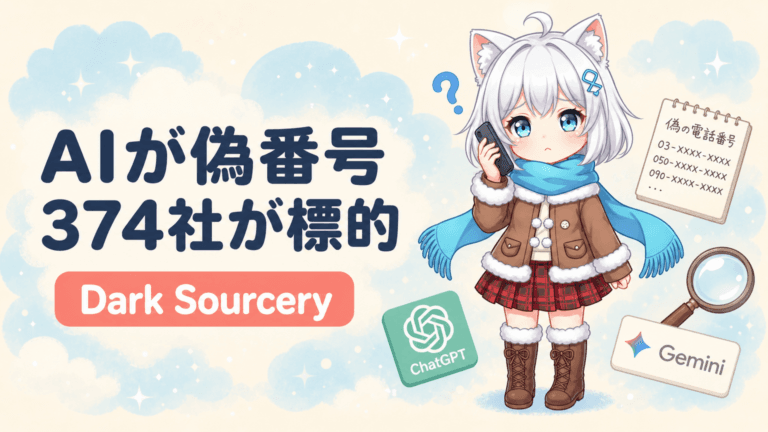 AIが偽の電話番号を案内｜374社狙う詐欺の手口と対策