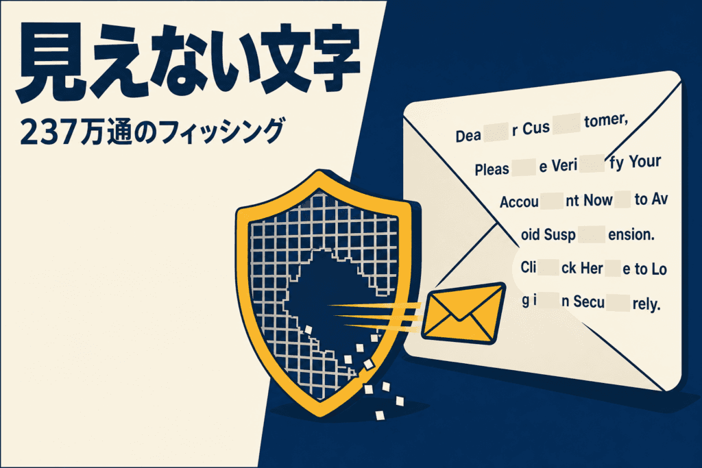 見えない文字で237万通｜AI攻撃がスパムに転用