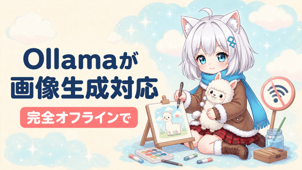 Ollamaが画像生成に対応！完全オフラインでAIイラストを作る方法