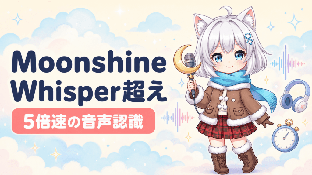 Moonshine Voice完全解説｜Whisperを超える精度と5倍の速度、オンデバイス音声認識AIの決定版