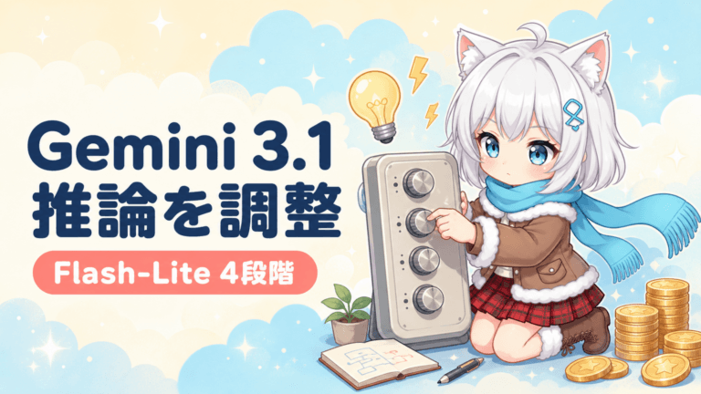 Gemini 3.1 Flash Lite Thinking Levels完全解説｜4段階の推論深度でコストと品質を自在にコントロール