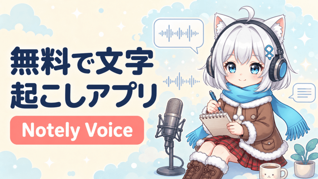 Notely Voice完全解説｜無料・広告なしのオフラインAI文字起こしアプリ