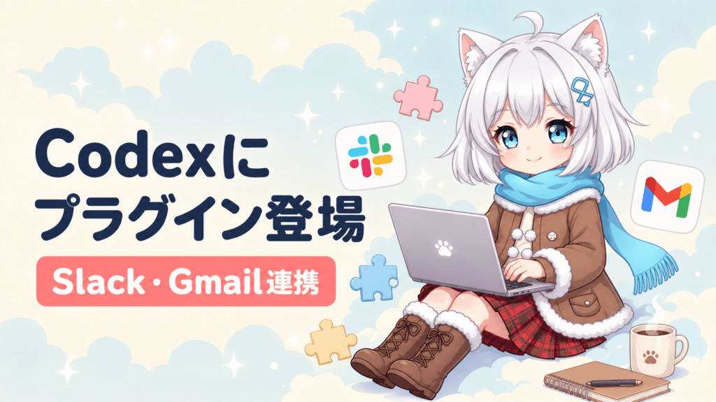 OpenAI Codexプラグイン完全解説｜Slack・Gmail・FigmaとAIコーディングの統合