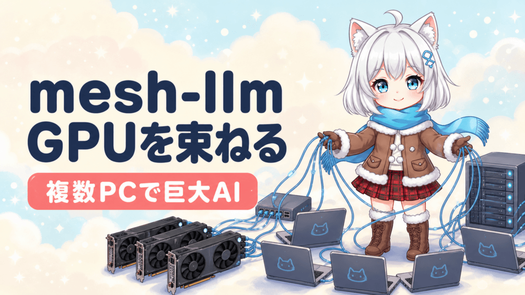 mesh-llmとは？複数PCのGPUを束ねてAIを動かす方法