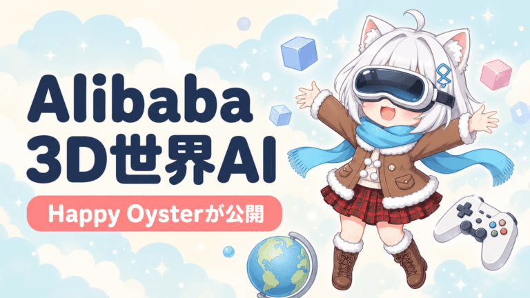 Alibaba「Happy Oyster」公開｜3D世界を操るAIの衝撃