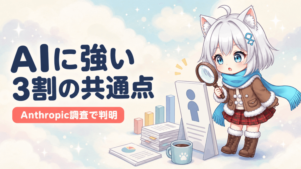 AIに強い3割の正体｜Anthropic調査が暴いた共通点