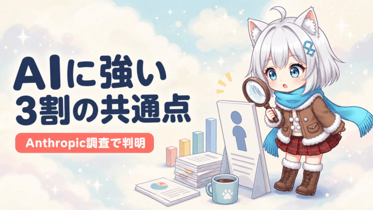 AIに強い3割の正体｜Anthropic調査が暴いた共通点