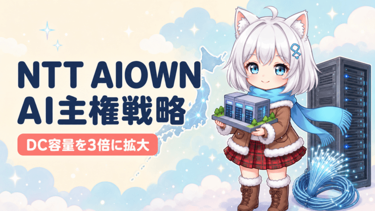 NTT衝撃｜AIOWN 2兆円×DC3倍のAI主権戦略