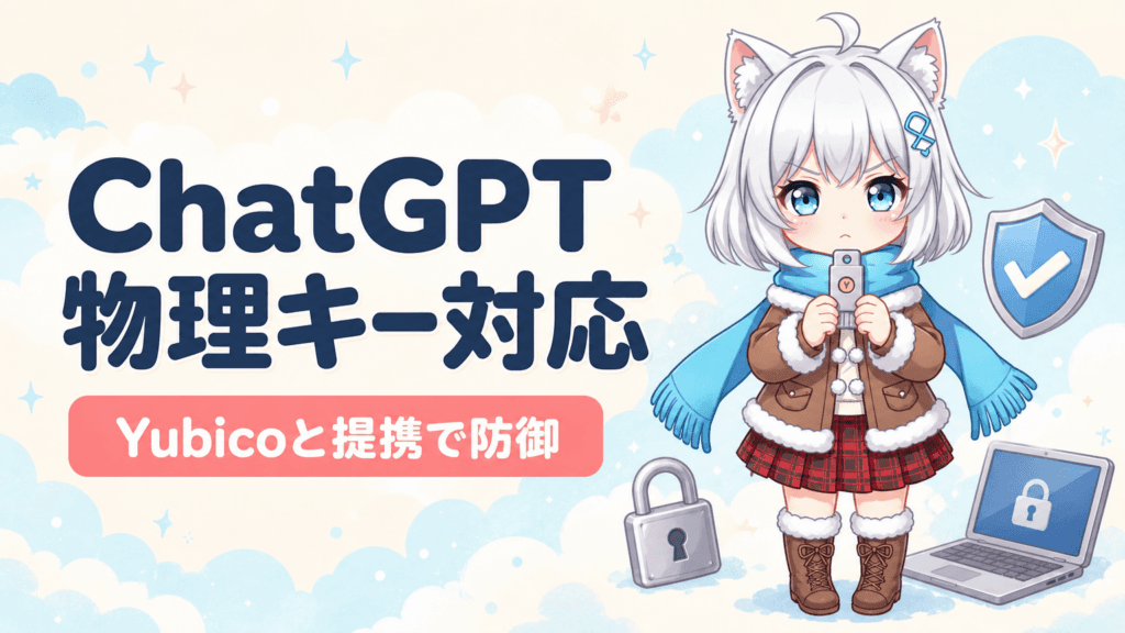 ChatGPT激変｜OpenAI×Yubico物理キー1万円解禁