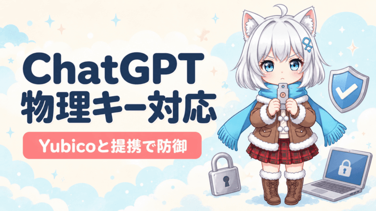 ChatGPT激変｜OpenAI×Yubico物理キー1万円解禁