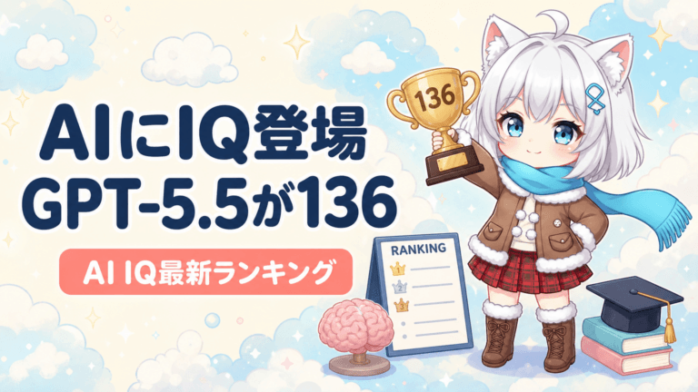 AIにIQが付いた｜GPT-5.5が136でAI界トップ
