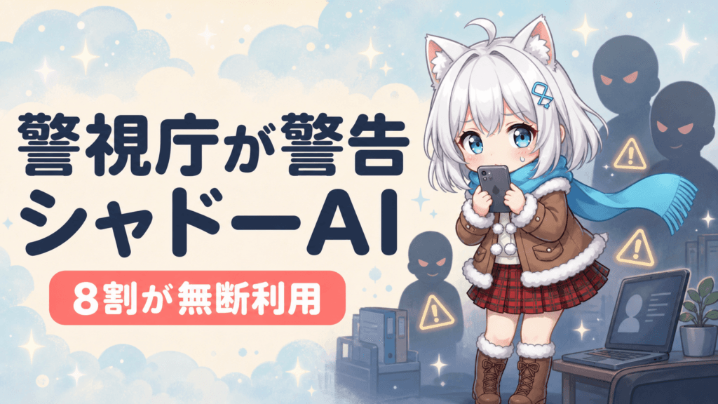 警視庁が「シャドーAI」警告｜社員8割が無断利用の実態