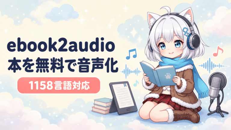 ebook2audiobookとは｜本を無料でAI音声化