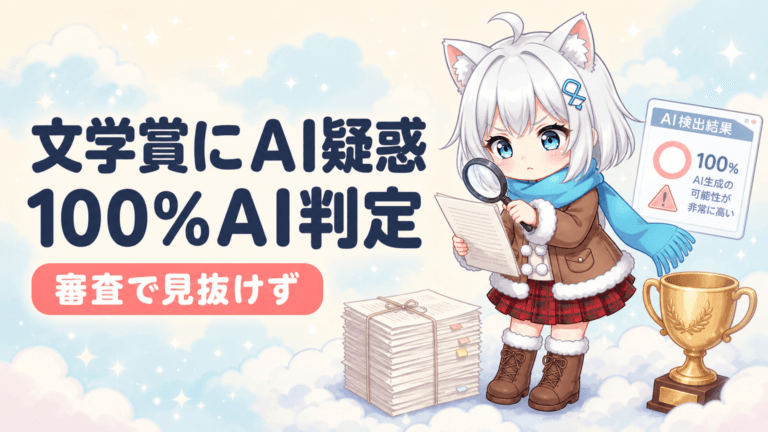 文学賞の受賞作にAI疑惑｜審査で見抜けなかった理由