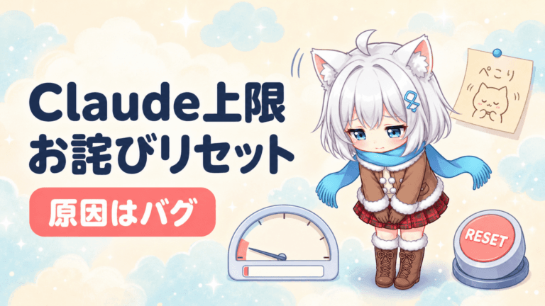 Claudeが利用上限を“詫びリセット”｜原因と対策