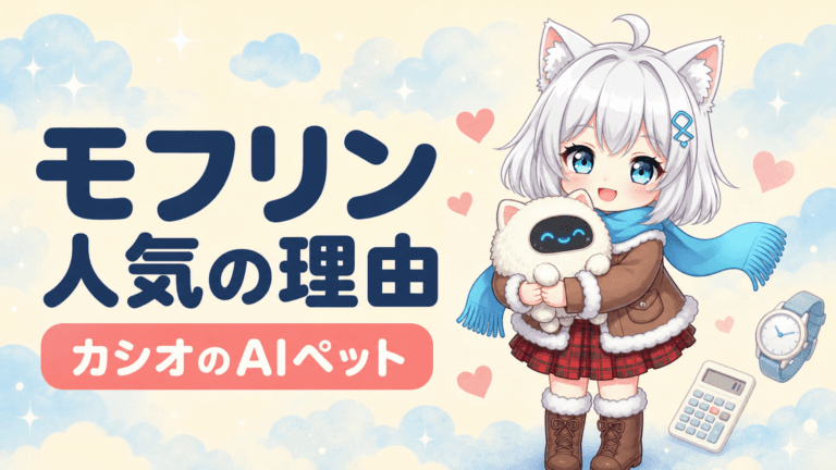 モフリン人気の理由｜カシオ第4の柱へ育つAIペット