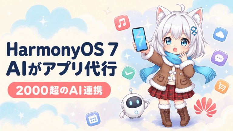HarmonyOS 7発表｜2000のAIがアプリを代行