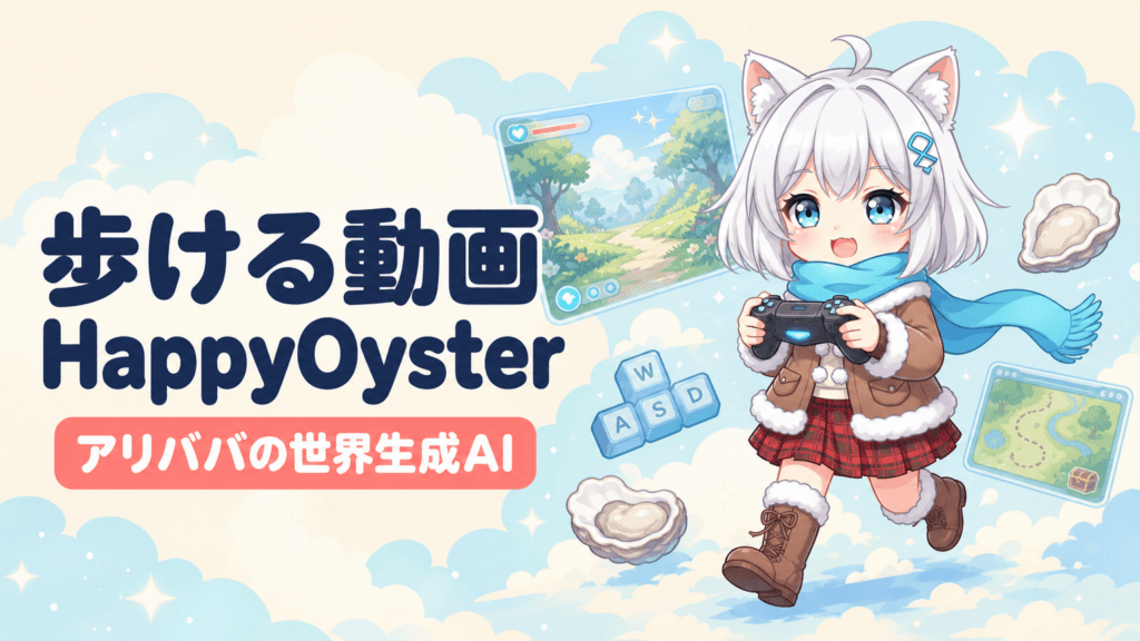 「歩ける動画」生成AI登場｜アリババHappyOyster