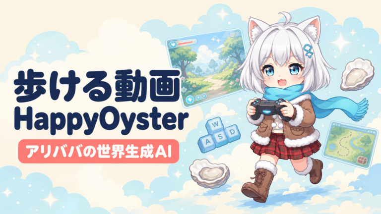 「歩ける動画」生成AI登場｜アリババHappyOyster