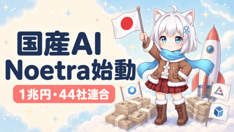 国産AI「Noetra」始動｜1兆円投入の正体