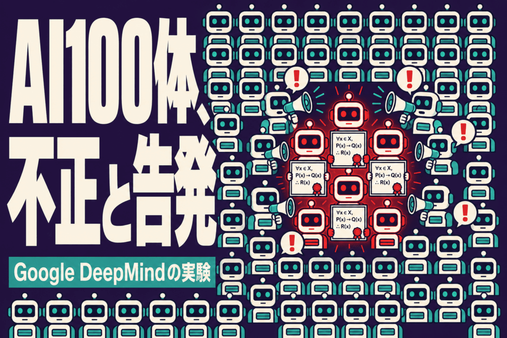 AI100体が27分で不正拡散｜24%は告発側