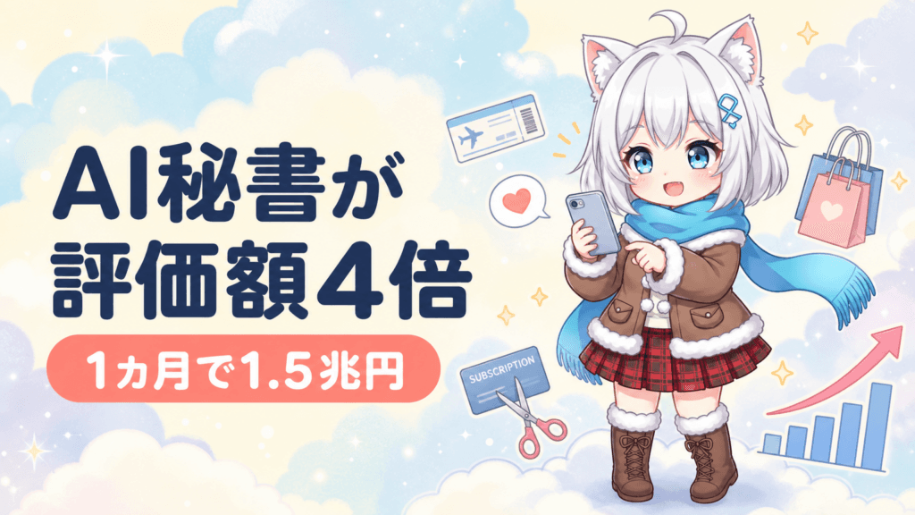 AI秘書Instinctが評価額1.5兆円｜1カ月で4倍の理由