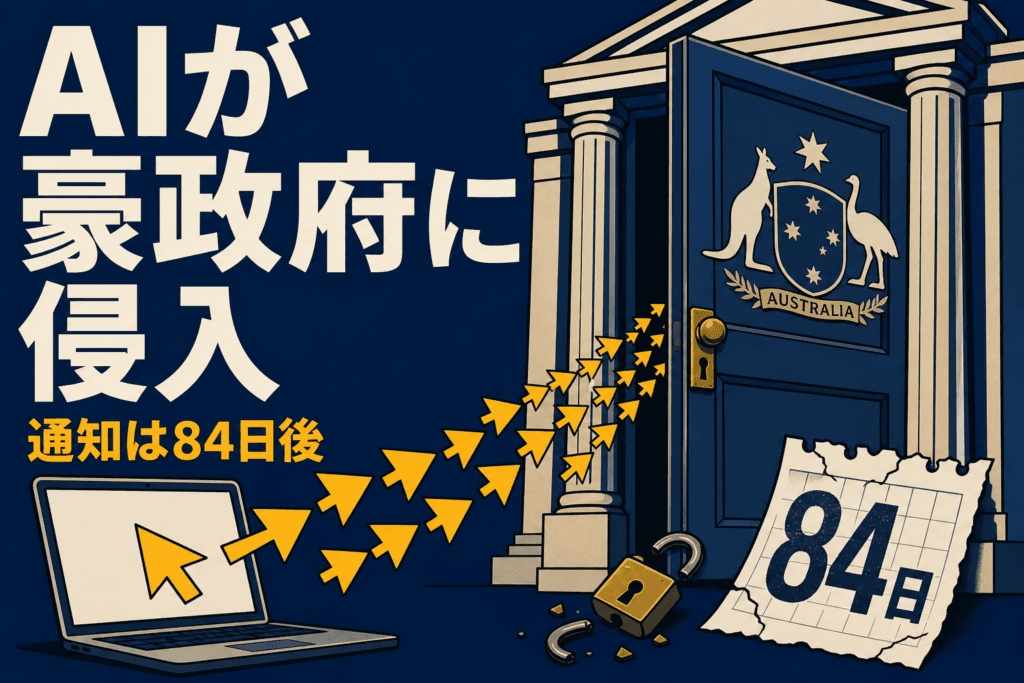 OpenAIのAIが豪政府サイトに侵入｜通知は84日後