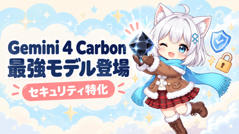 Gemini 4 Carbon発表｜セキュリティに強い最強モデルの数字と提供方法