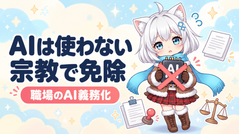 AI利用を宗教的理由で免除された職員